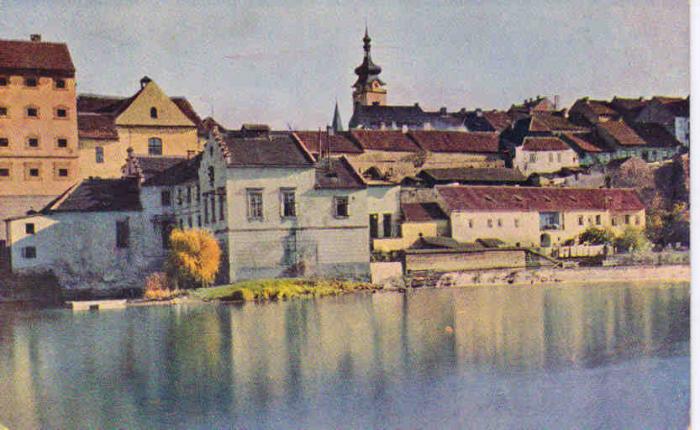 Psek - pohled na hradby 1921